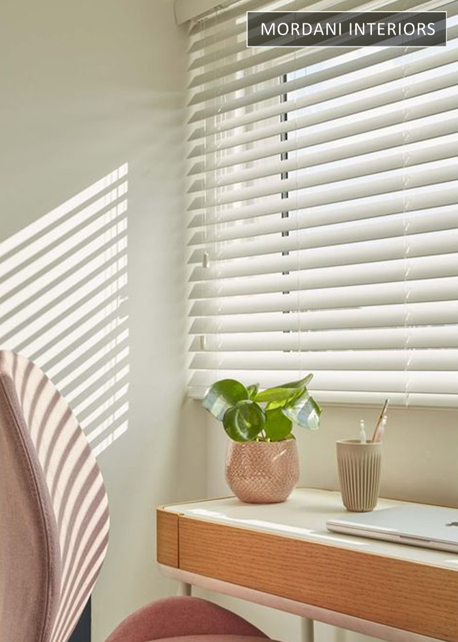 White Sand Wooden Venetian Blinds